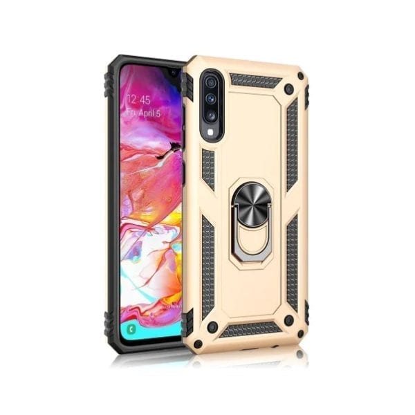 ΘΗΚΗ ARMOR RING KICKSTAND ΓΙΑ SAMSUNG GALAXY A40 - ΧΡΥΣΗ