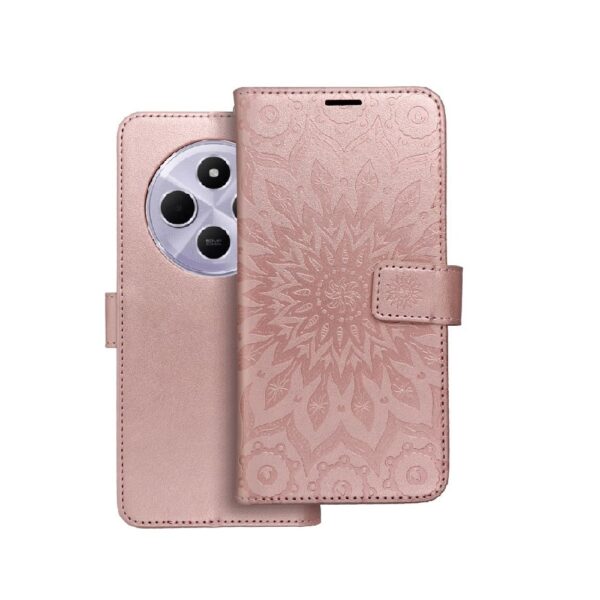 ΘΗΚΗ ΒΙΒΛΙΟ MEZZO MANDALA ΓΙΑ XIAOMI REDMI 14C - ΡΟΖ ΧΡΥΣΗ