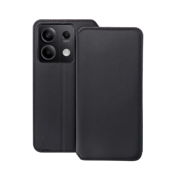 ΘΗΚΗ ΒΙΒΛΙΟ DUAL POCKET ΓΙΑ XIAOMI REDMI NOTE 13 5G - ΜΑΥΡΗ