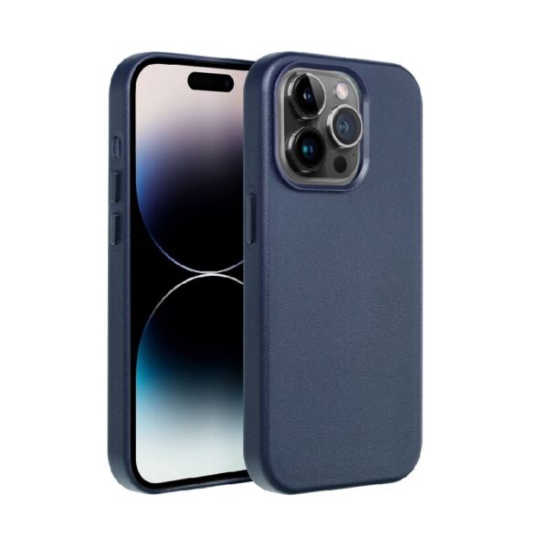 ΘΗΚΗ ΣΙΛΙΚΟΝΗΣ LEATHER MAG ΓΙΑ IPHONE 16 PLUS - ΜΠΛΕ