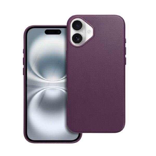 ΘΗΚΗ ΣΙΛΙΚΟΝΗΣ LEATHER MAG ΓΙΑ IPHONE 16 PLUS - ΒΙΟΛΕΤΙ