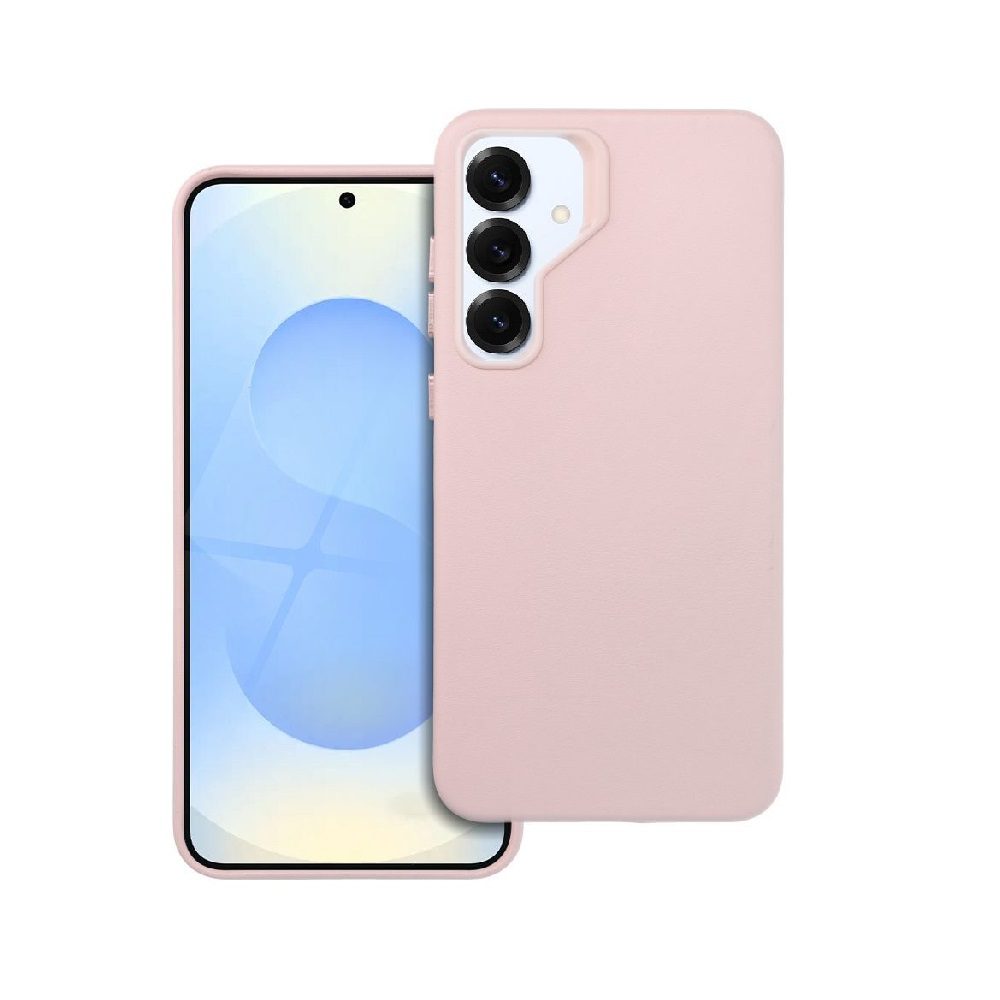 SAMSUNG_LEATHER_PINK_1 ΘΗΚΗ ΣΙΛΙΚΟΝΗΣ LEATHER MAG ΓΙΑ SAMSUNG GALXY S25 PLUS - ΡΟΖ ΧΡΥΣΗ - Image 1