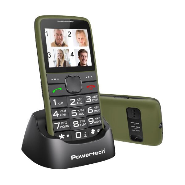 ΚΙΝΗΤΟ ΤΗΛΕΦΩΝΟ POWERTECH SENTRY ECO V2 DUAL SIM - ΧΑΚΙ