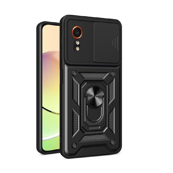 ΘΗΚΗ ΣΙΛΙΚΟΝΗΣ DEFENDER SLIDE ΓΙΑ SAMSUNG GALAXY XCOVER 7 - ΜΑΥΡΗ