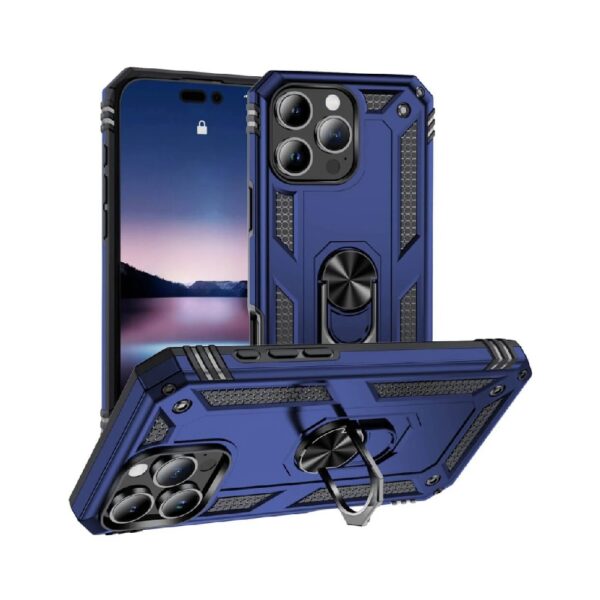 ΘΗΚΗ ARMOR RING KICKSTAND ΓΙΑ IPHONE 17 - ΜΠΛΕ