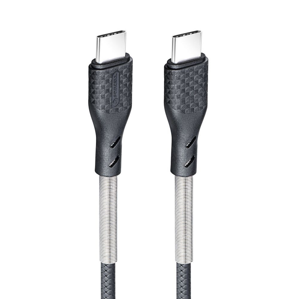 CABLE_FORCELL_CB-05C_BLACK_1 ΚΑΛΩΔΙΟ USB C ΣΕ USB C FORCELL QC4.0 PD 5A 240W CB-05C 1m-ΜΑΥΡΟ - Image 2