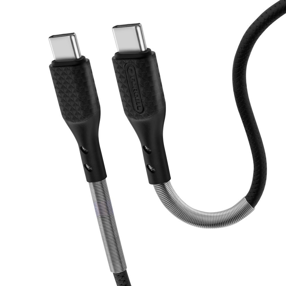 CABLE_FORCELL_CB-05C_BLACK_4 ΚΑΛΩΔΙΟ USB C ΣΕ USB C FORCELL QC4.0 PD 5A 240W CB-05C 1m-ΜΑΥΡΟ - Image 3