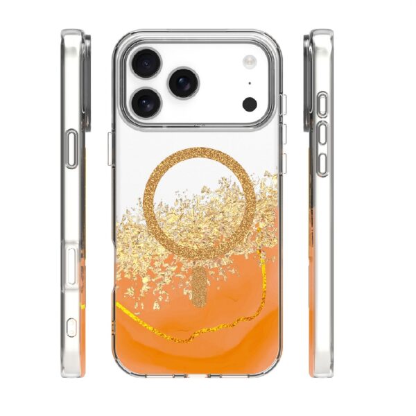 ΘΗΚΗ ΣΙΛΙΚΟΝΗΣ EPOXY MAG ΓΙΑ IPHONE 17 PRO - ΠΟΡΤΟΚΑΛΙ