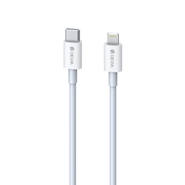 ΚΑΛΩΔΙΟ USB C ΣΕ LIGHTNING DEVIA SMART PD 3A 1m EC146 20W - ΑΣΠΡΟ