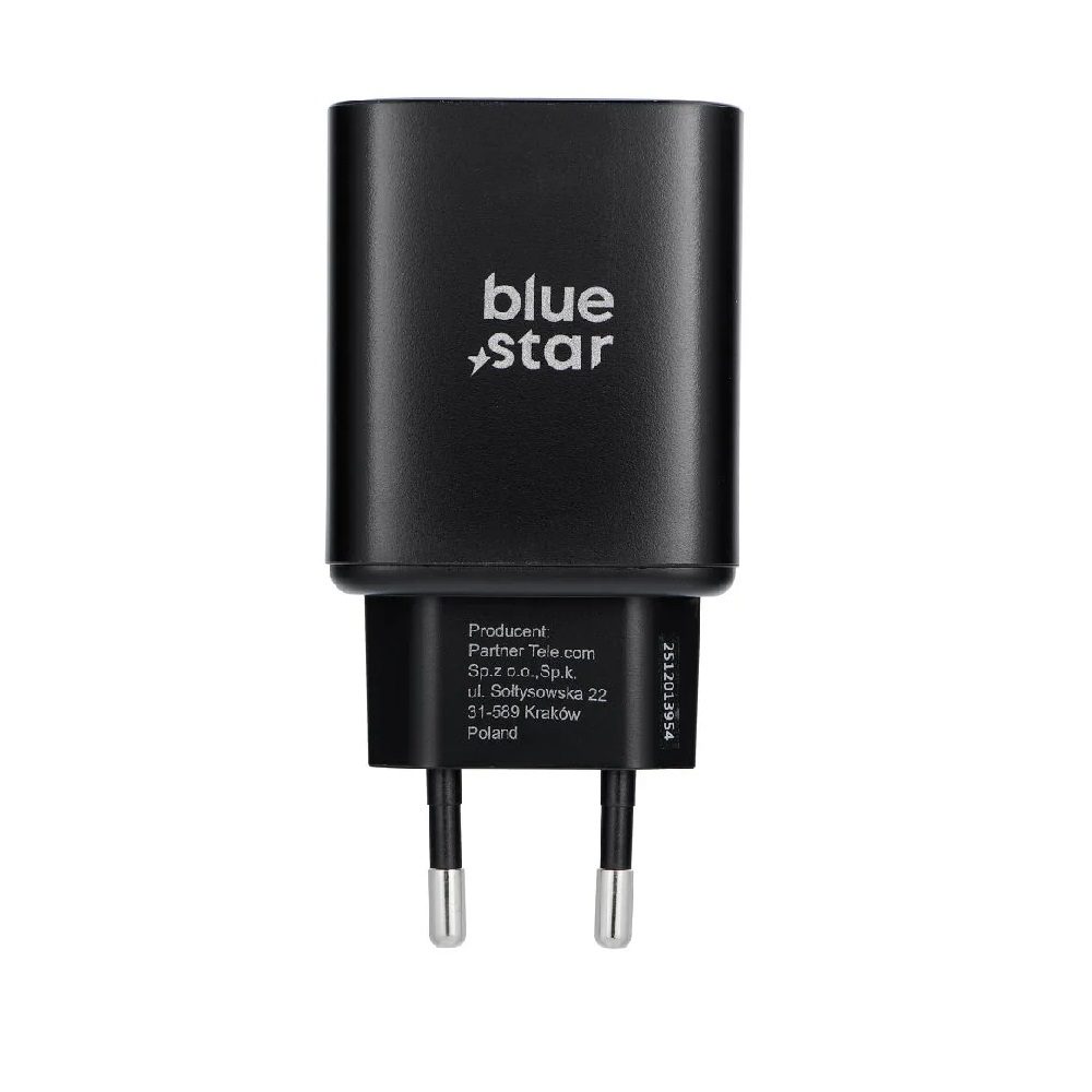 BLUESTAR_WALL_CHARGER_60W_2 ΦΟΡΤΙΣΤΗΣ BLUESTAR USB-C AVS (ΙP 17PRO/PRO MAX) 3A 60W - ΜΑΥΡΟ - Image 2