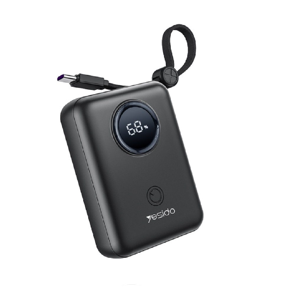 YESIDO_YP64_2 POWERBANK YESIDO 10000mAh 22.5W FAST CHARGING YP64 - ΜΑΥΡΟ - Image 1