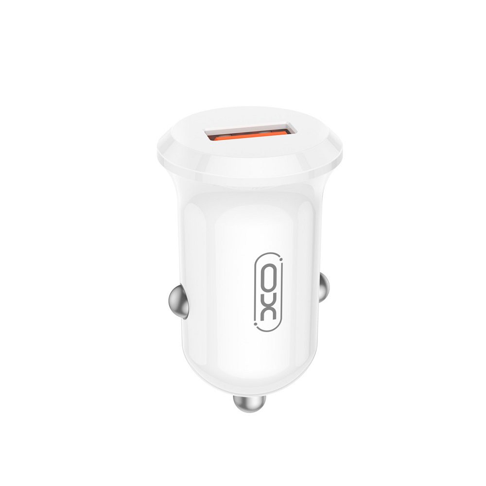 CC68_1 XO CC68 CAR ADAPTER QC 1x USB 18W - ΛΕΥΚΟ - Image 1