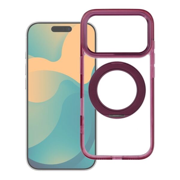 ΘΗΚΗ ΣΙΛΙΚΟΝΗΣ FRAME CIRCLE STAND ΓΙΑ IPHONE 18 PRO MAX-ΒΥΣΣΙΝΙ