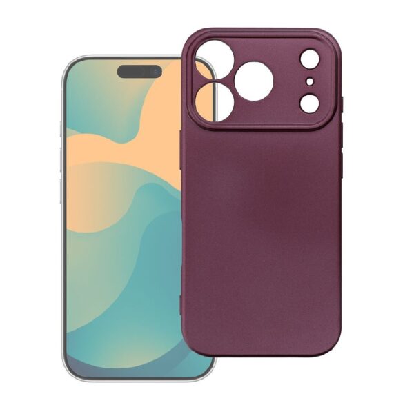 ΘΗΚΗ ΣΙΛΙΚΟΝΗΣ METALLIC ΓΙΑ IPHONE 18 PRO MAX - ΒΥΣΣΙΝΙ