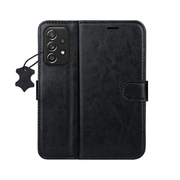 ΘΗΚΗ ΒΙΒΛΙΟ SMART LUXE LEATHER ΓΙΑ SAMSUNG GALAXY A52 4G/5G / A52s 5G - ΜΑΥΡΗ
