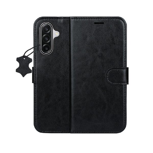 ΘΗΚΗ SMART LUXE LEATHER SAMSUNG GALAXY A17 / A18 / A26 - ΜΑΥΡΗ