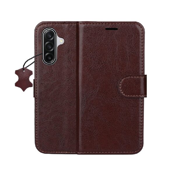 ΘΗΚΗ SMART LUXE LEATHER SAMSUNG GALAXY A17 / A18 / A26 - ΚΑΦΕ