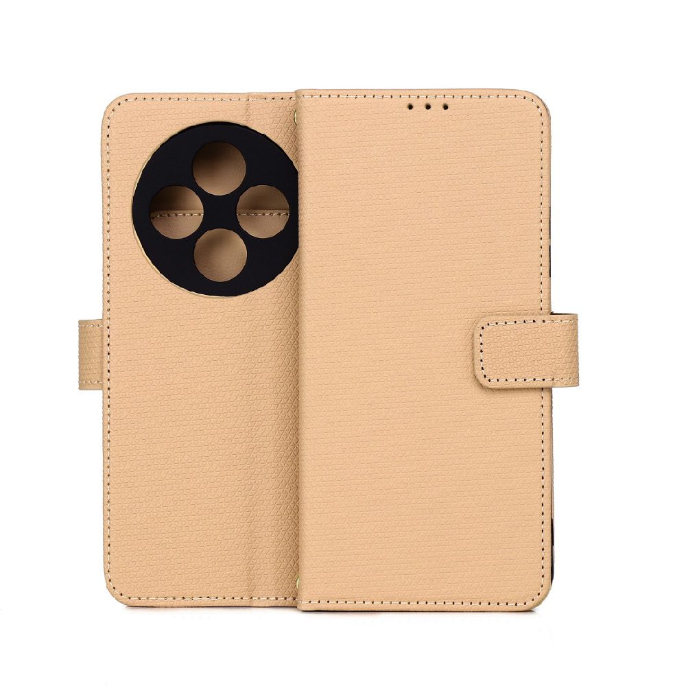 TRIANGLE_REDMI_14C_ΜΠΕΖ_1 ΘΗΚΗ ΒΙΒΛΙΟ SMART TRIANGLE ΓΙΑ XIAOMI REDMI 14C/POCO C75 - ΚΑΦΕ - Image 1