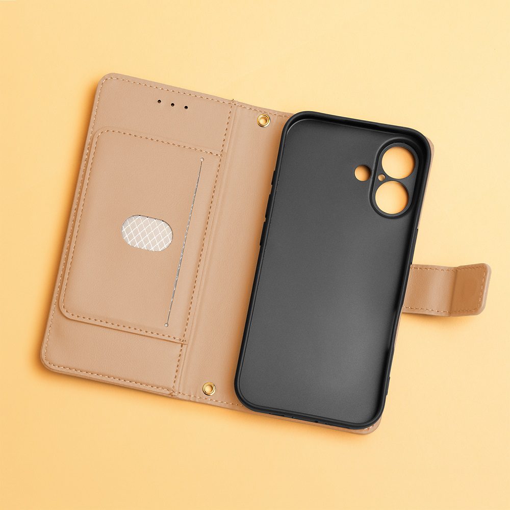 TRIANGLE_REDMI_14C_ΜΠΕΖ_4 ΘΗΚΗ ΒΙΒΛΙΟ SMART TRIANGLE ΓΙΑ XIAOMI REDMI 14C/POCO C75 - ΚΑΦΕ - Image 4