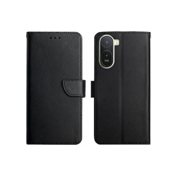 ΘΗΚΗ ΒΙΒΛΙΟ ΔΕΡΜΑΤΙΝΗΣ ΓΙΑ XIAOMI REDMI A7 PRO - ΜΑΥΡΟ